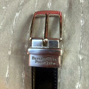Beverly Hills Polo Club reversible black/brown 1 1/4” belt size M RN#65888